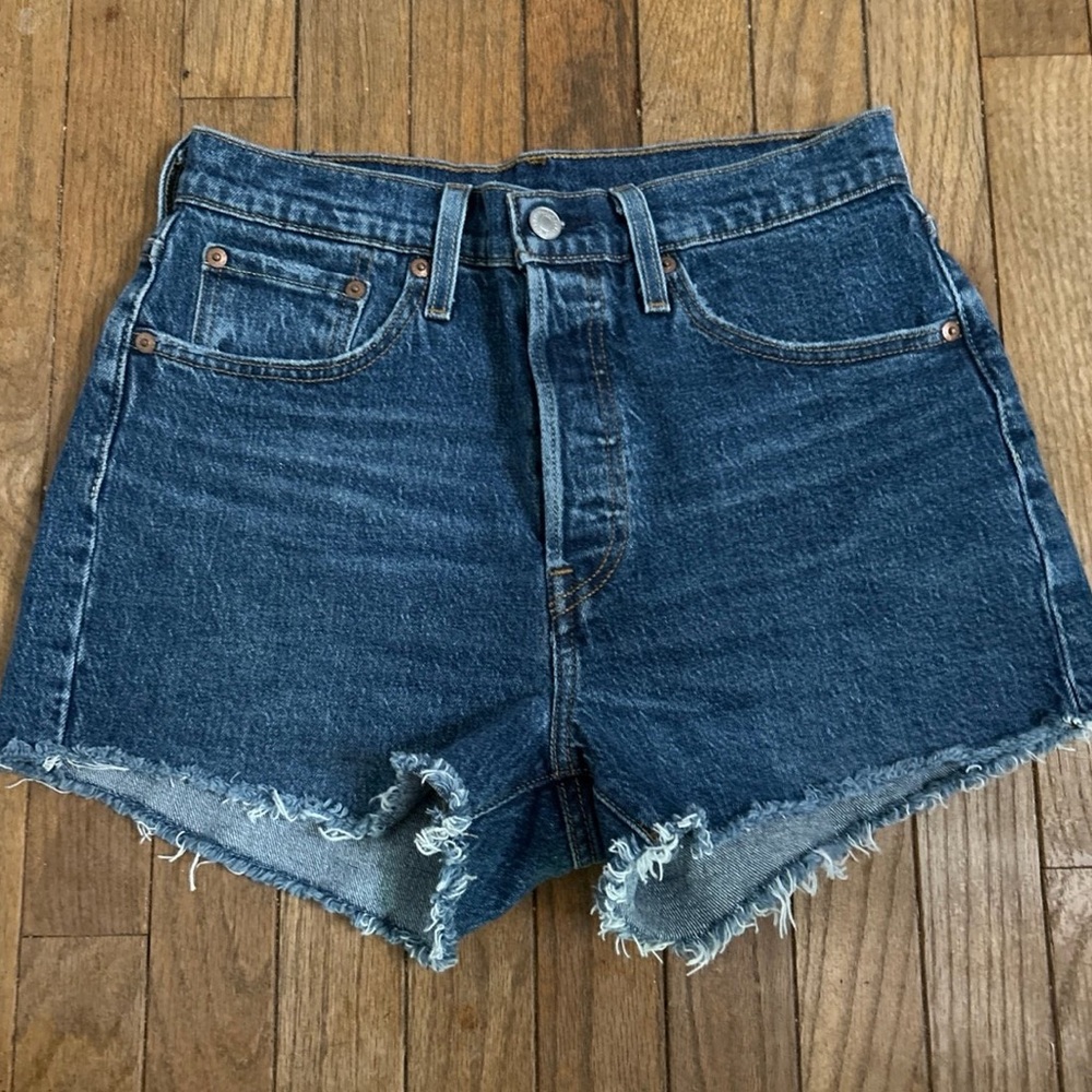 Levi's Dark Blue Jean Shorts